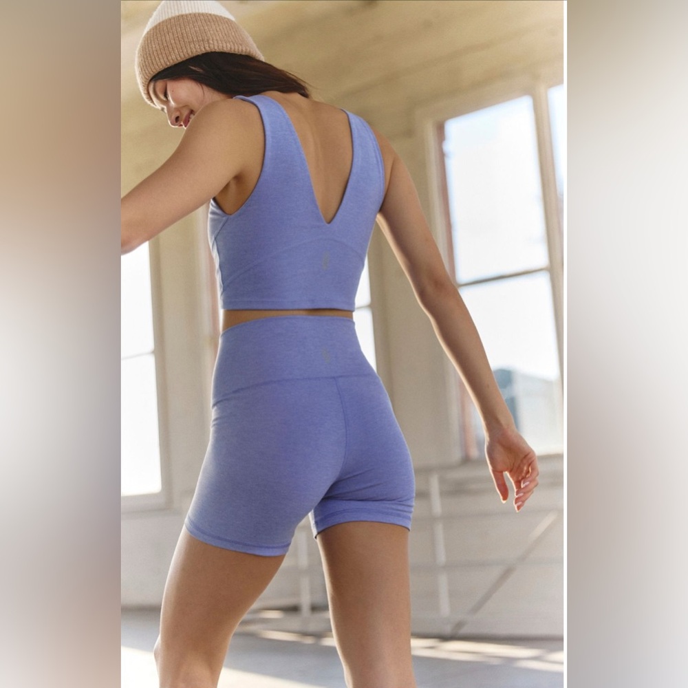 FP MOVEMENT by FREE PEOPLE Never Better Heather Bike Shorts - Picture 2 of 9